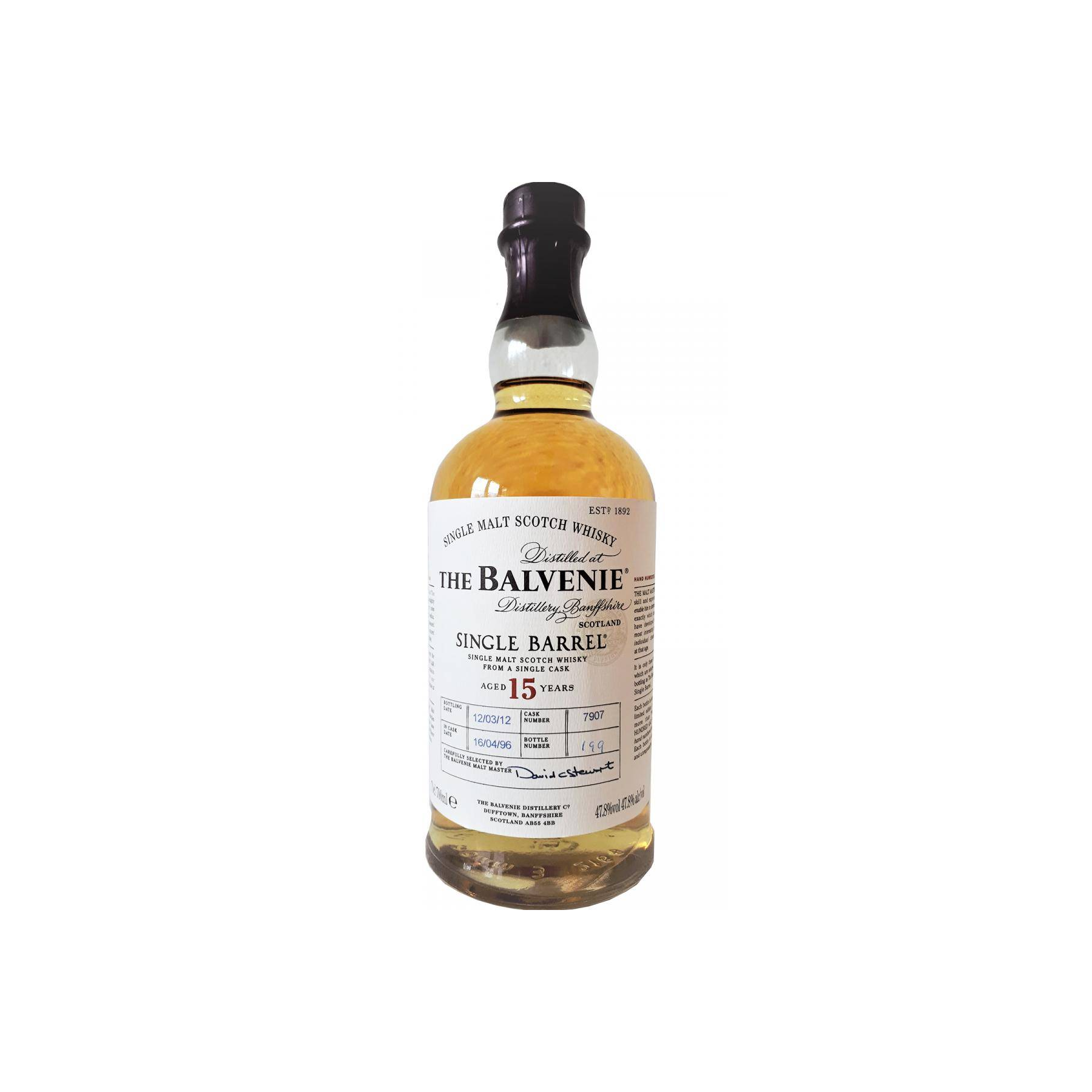 The Balvenie Single Cask 1996 15 Years Single Malt Whisky