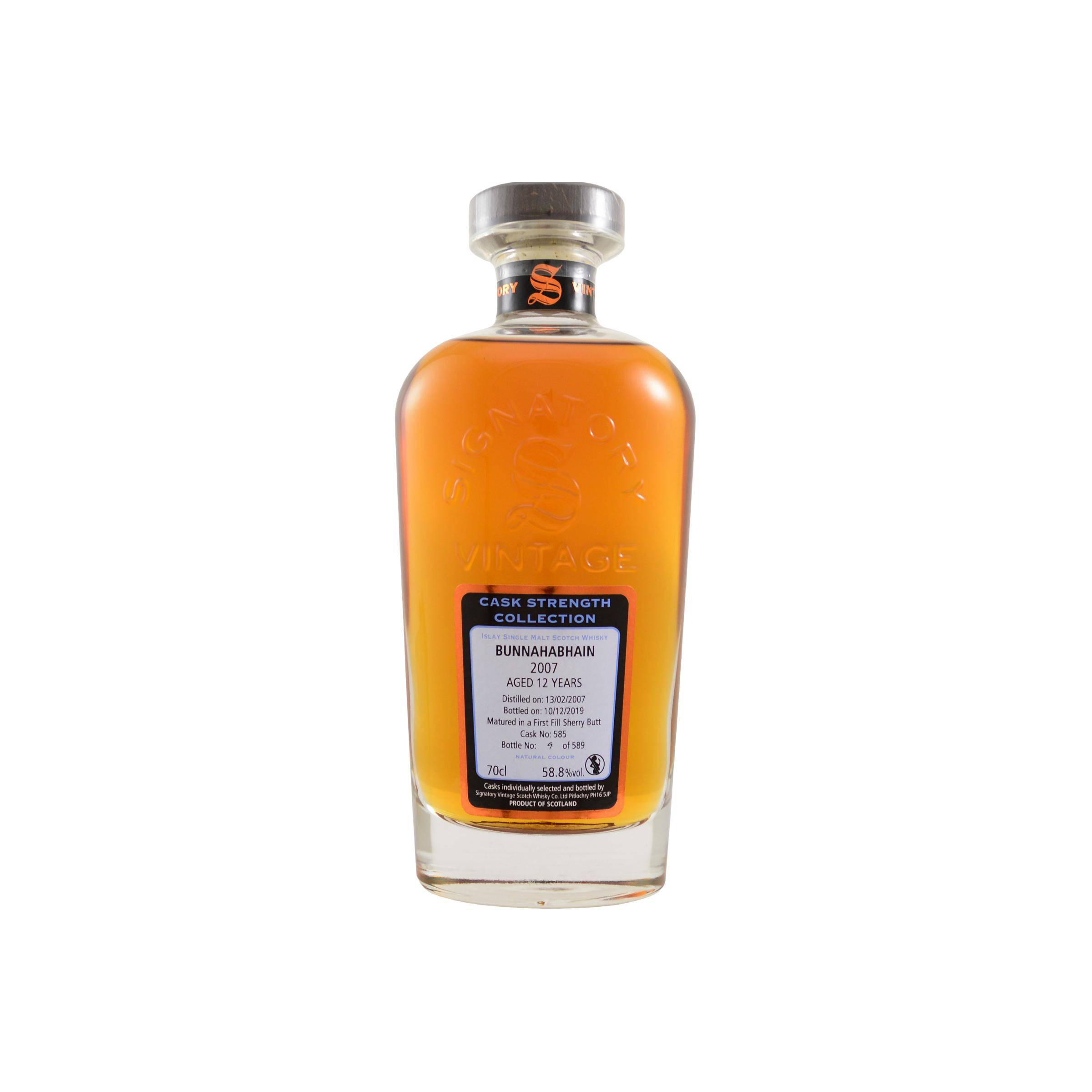 Bunnahabhain Cask Strength Collection 2007 12 Years Single Malt Whisky