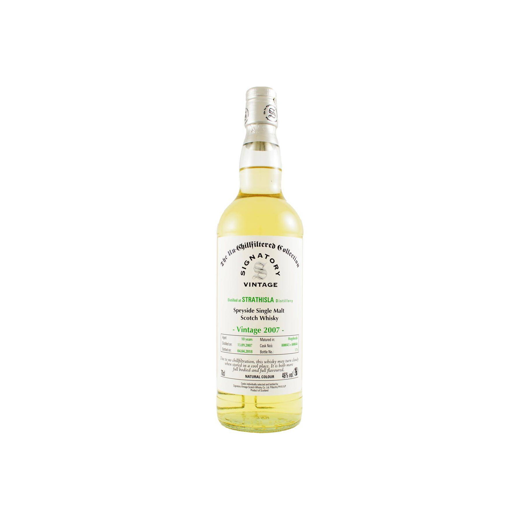 Strathisla The Un-Chillfiltered Collection 2007 10 Years Single Malt Whisky
