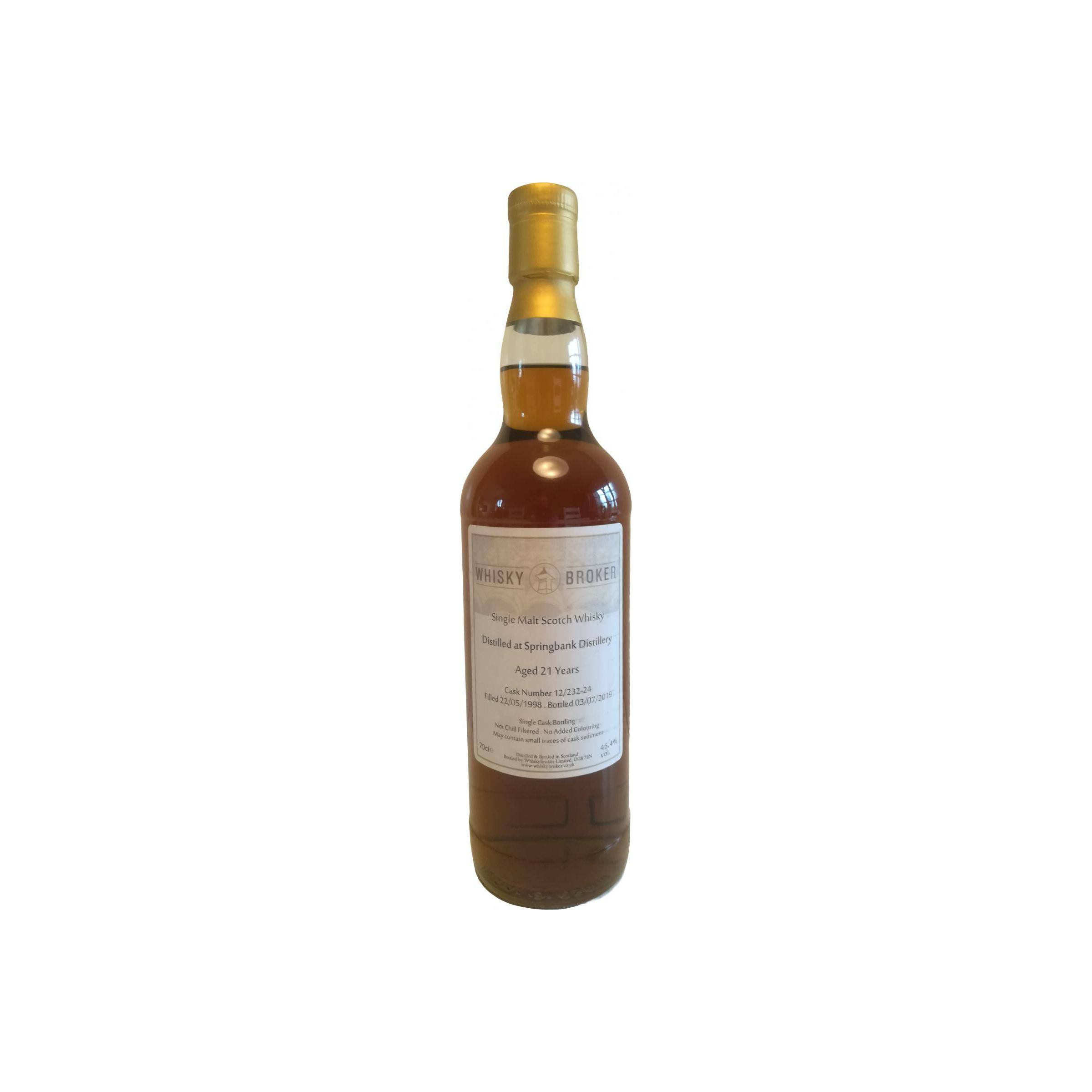 Springbank Individual Cask Bottling 1998 21 Years Single Malt Whisky