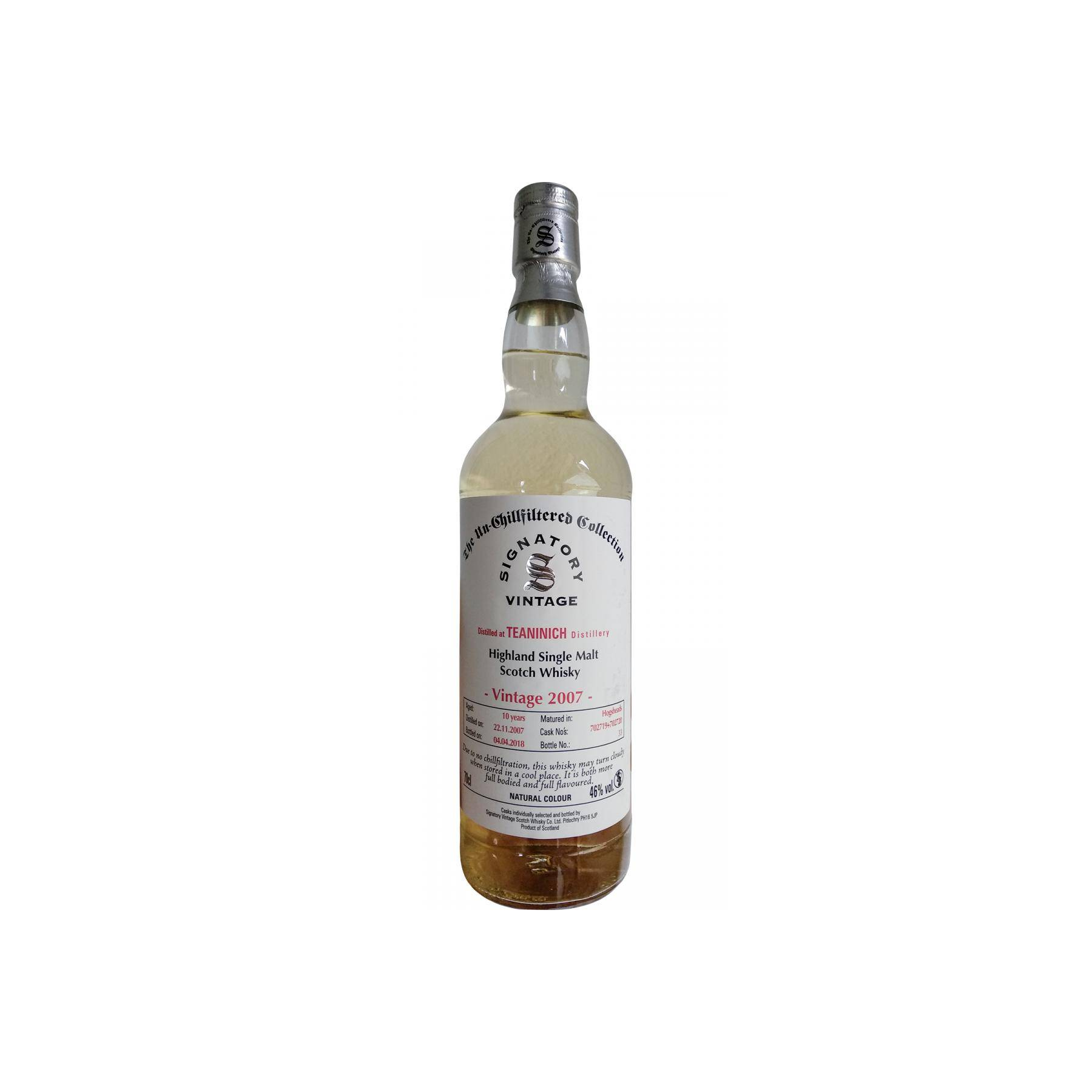 Teaninich The Un-Chillfiltered Collection 2007 10 Years Single Malt Whisky