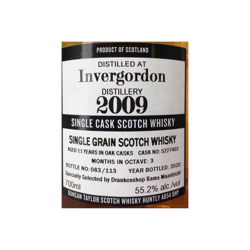 Invergordon The Octave 2009 11 Years Single Grain Whisky 2
