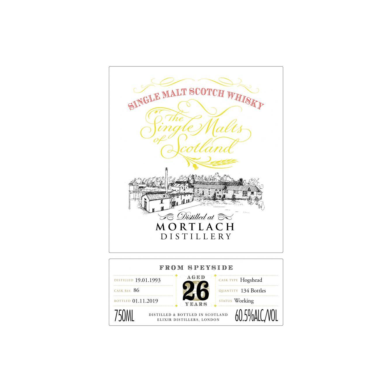 Mortlach The Single Malts of Scotland 1993 26 Years Single Malt Whisky