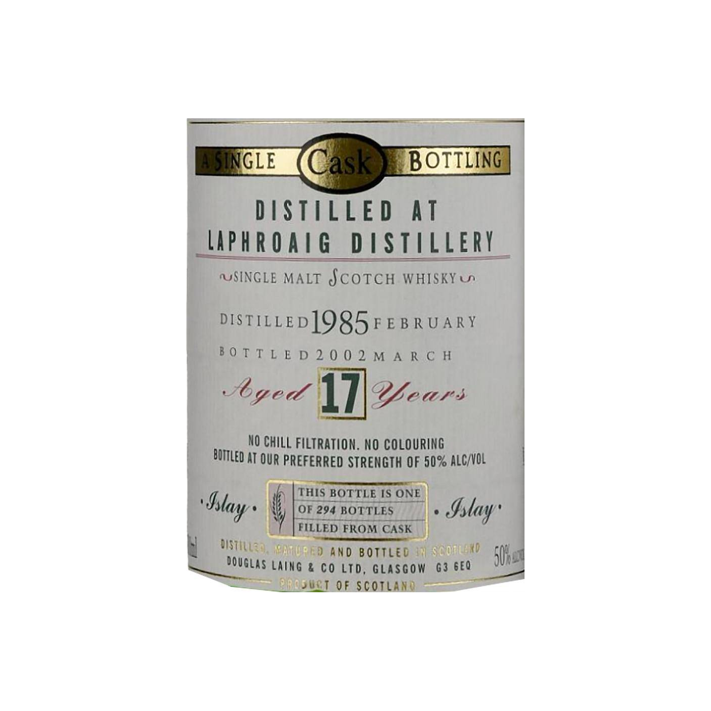 Laphroaig Old Malt Cask 1985 17 Years Single Malt Whisky 3