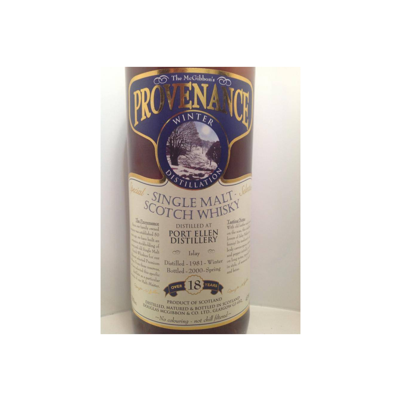 Port Ellen McGibbon's Provenance 1981 18 Years Single Malt Whisky 2