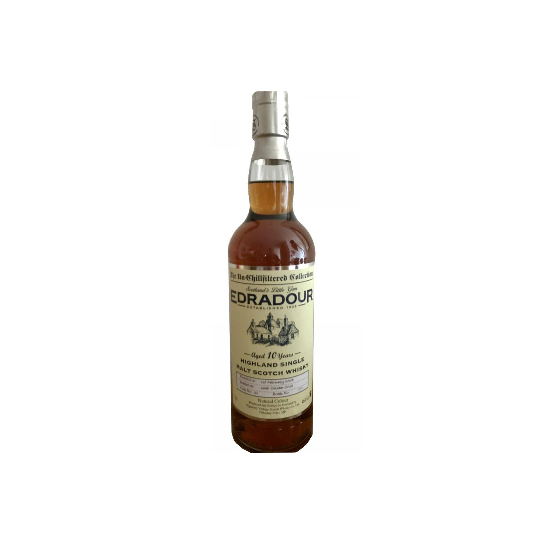Edradour The Un-Chillfiltered Collection 2008 10 Years Single Malt Whisky