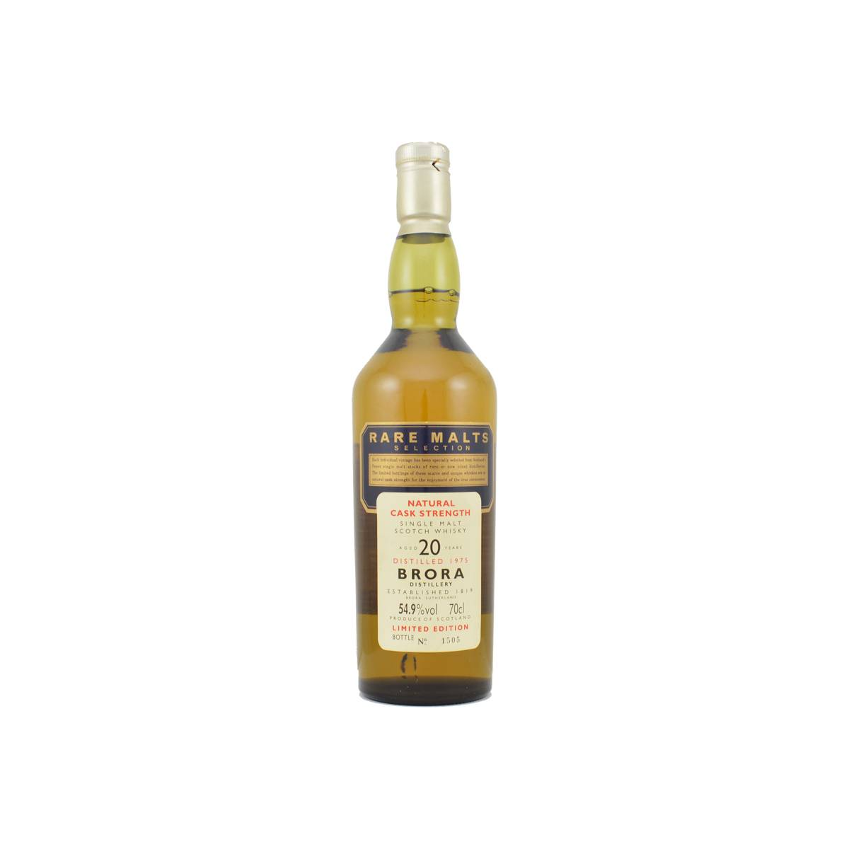 Brora 1975 20 Years Single Malt Whisky