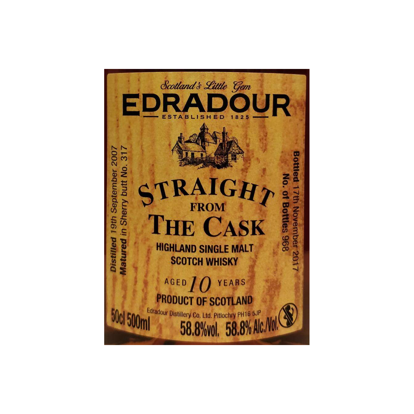 Edradour 2007 10 Years Single Malt Whisky 2