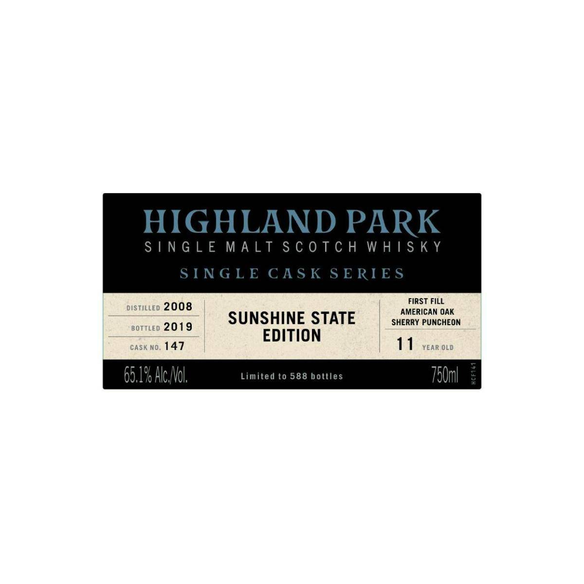 Highland Park Single Cask 2008 11 Years Single Malt Whisky 2