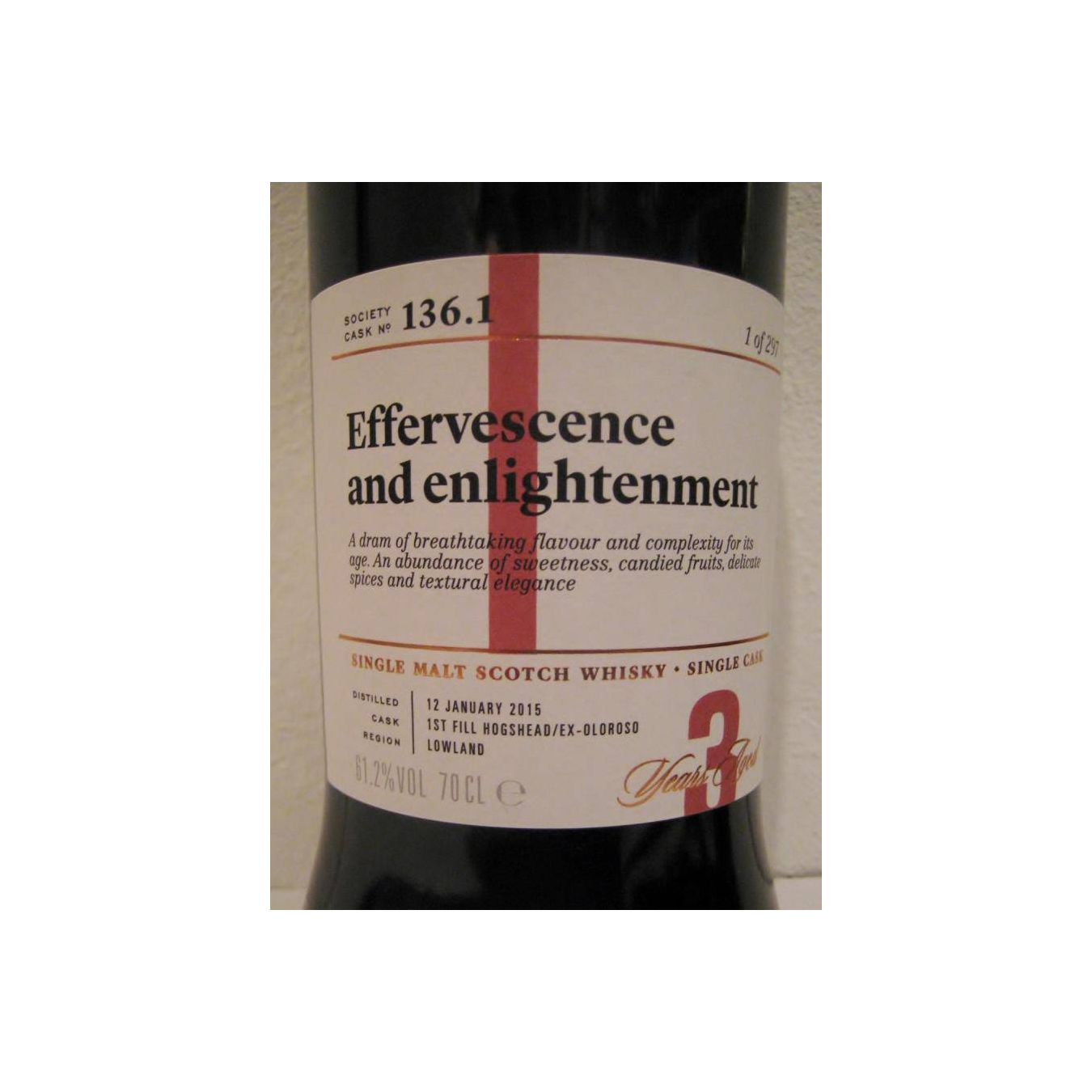 The Scotch Malt Whisky Society 2015 3 Years Single Malt Whisky 2