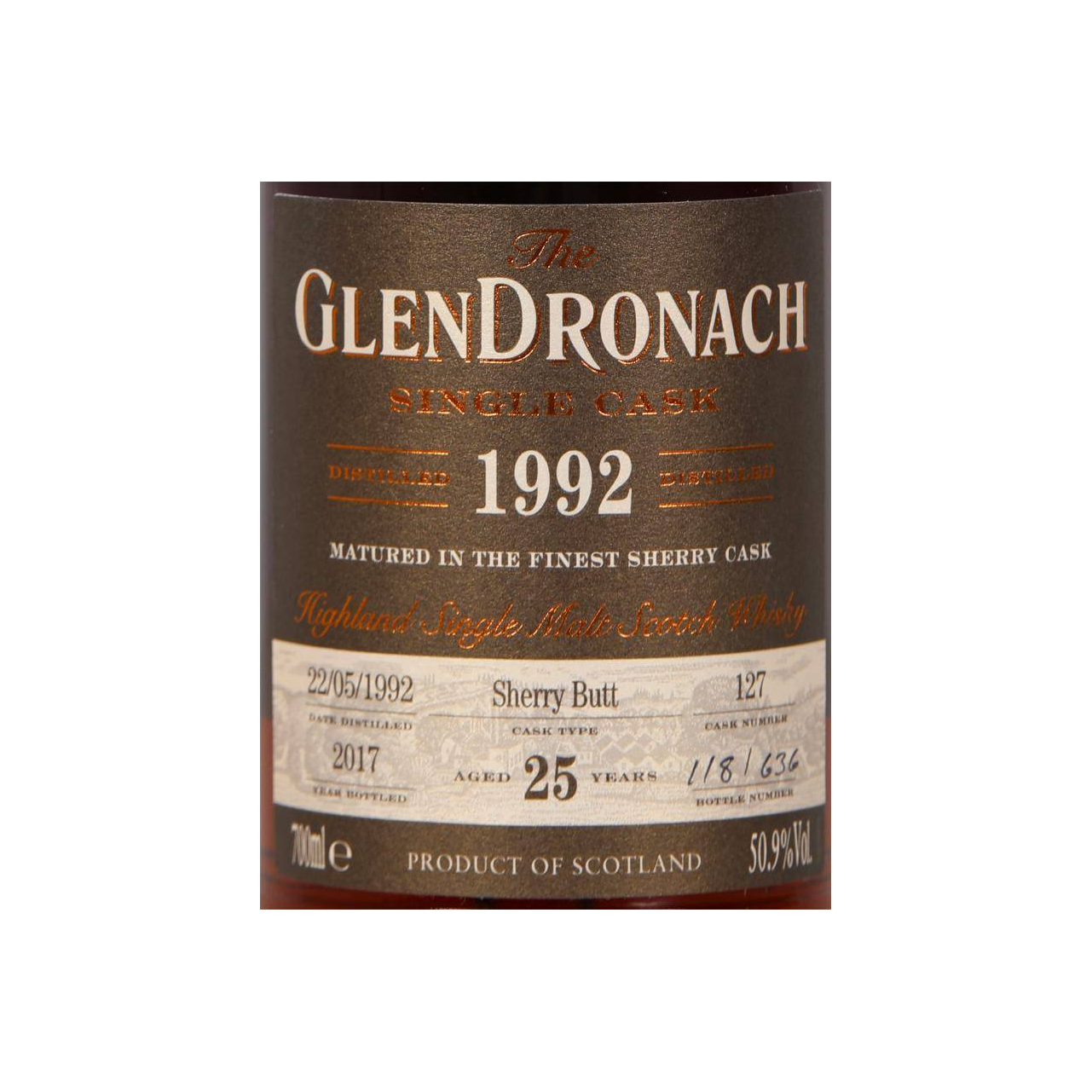 GlenDronach 1992 25 Years Single Malt Whisky 2