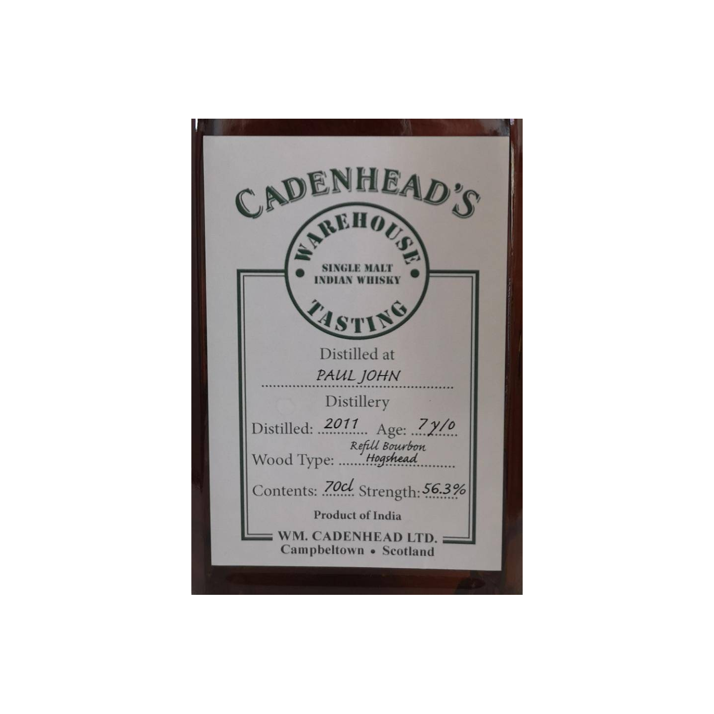 Cadenhead 2011 7 Years Single Malt Whisky 2
