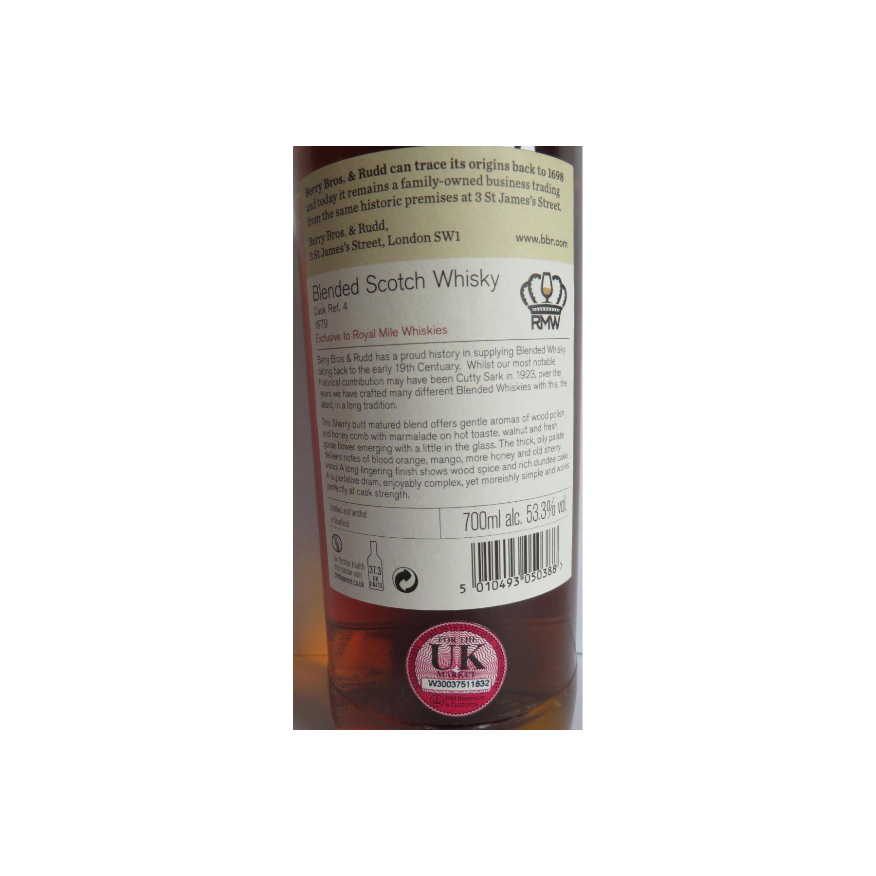 Berry Bros. & Rudd 1979 39 Years Blended Whisky 3