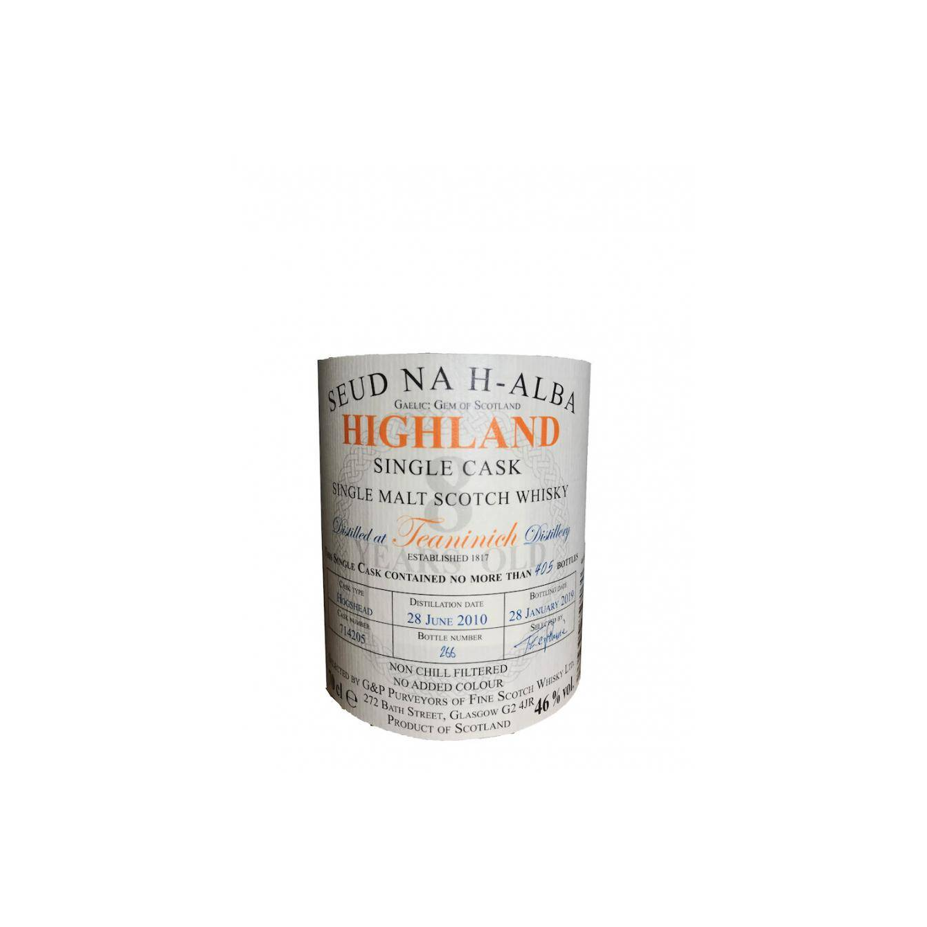 Teaninich 2010 8 Years Single Malt Whisky 3