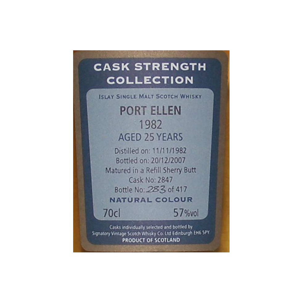 Port Ellen Cask Strength Collection 1982 25 Years Single Malt Whisky 2