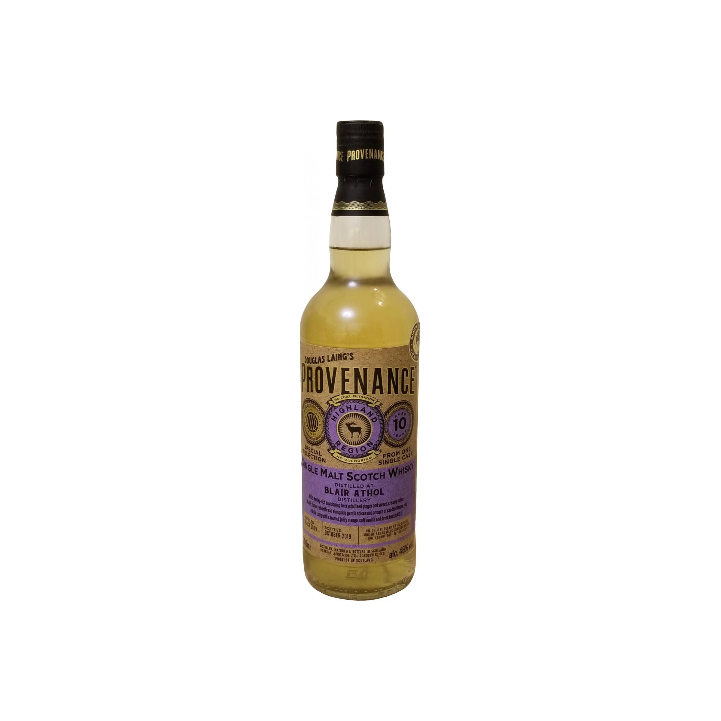 Blair Athol 2009 10 Years Single Malt Whisky