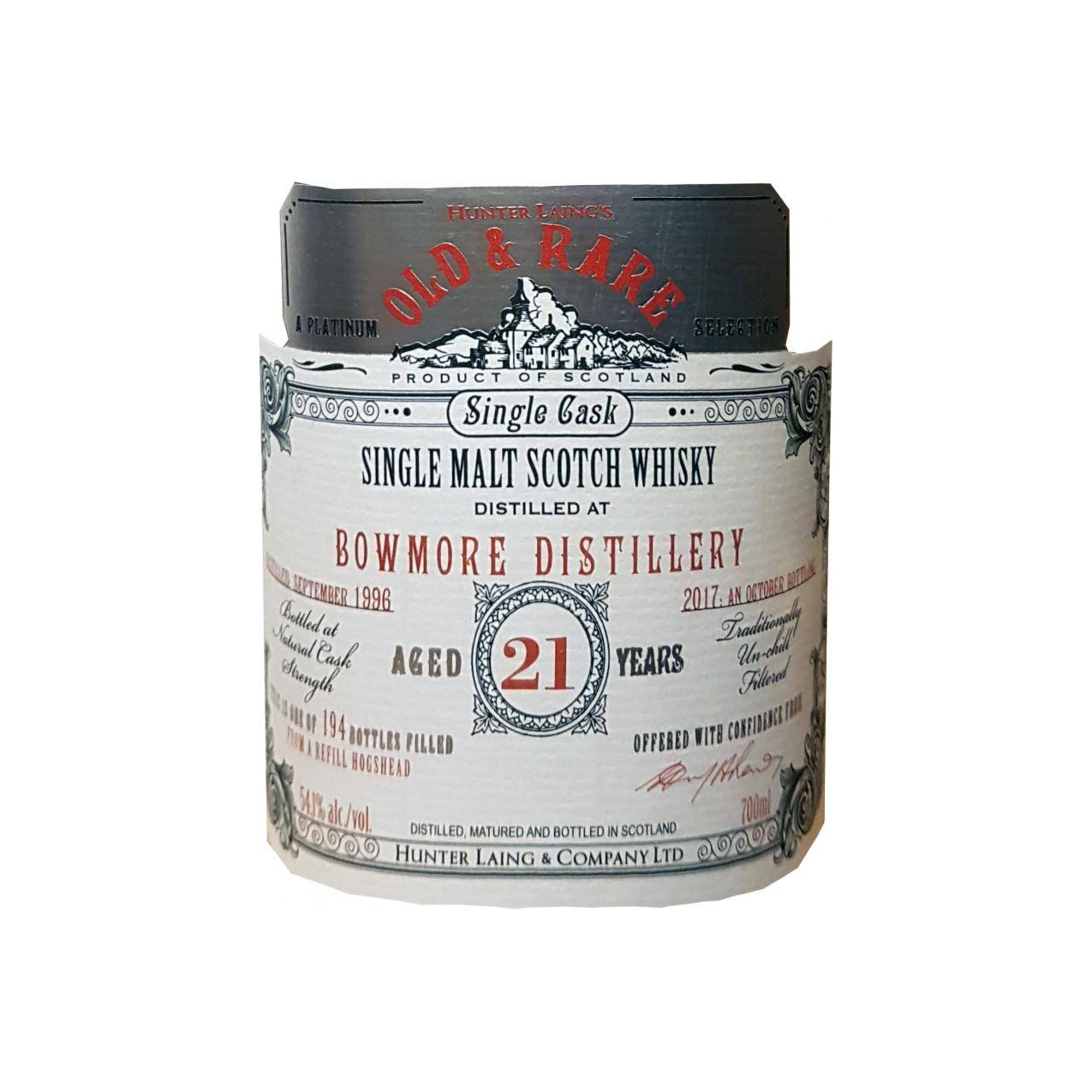 Bowmore 1996 21 Years Single Malt Whisky 2