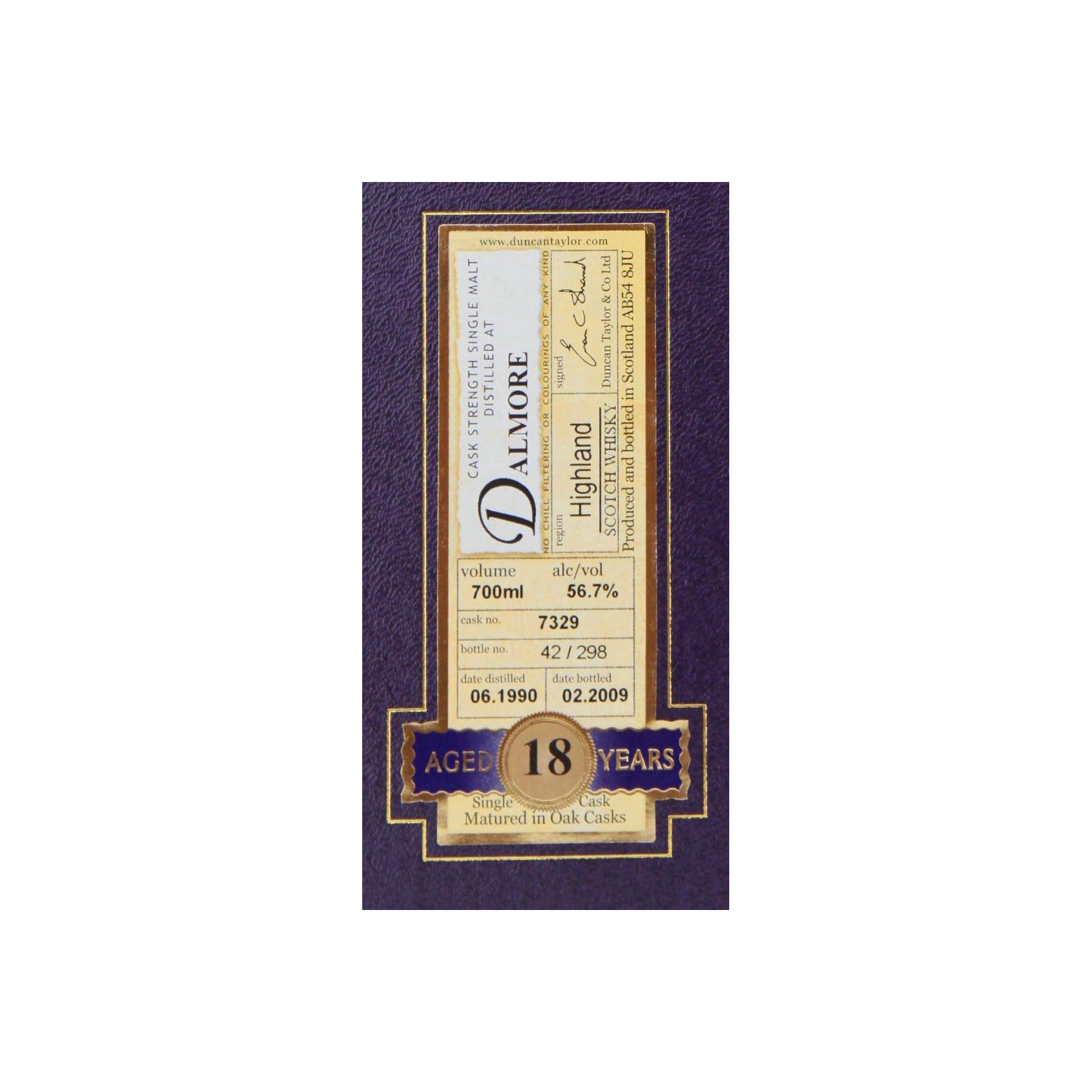 The Dalmore Rare Auld 1990 18 Years Single Malt Whisky 3