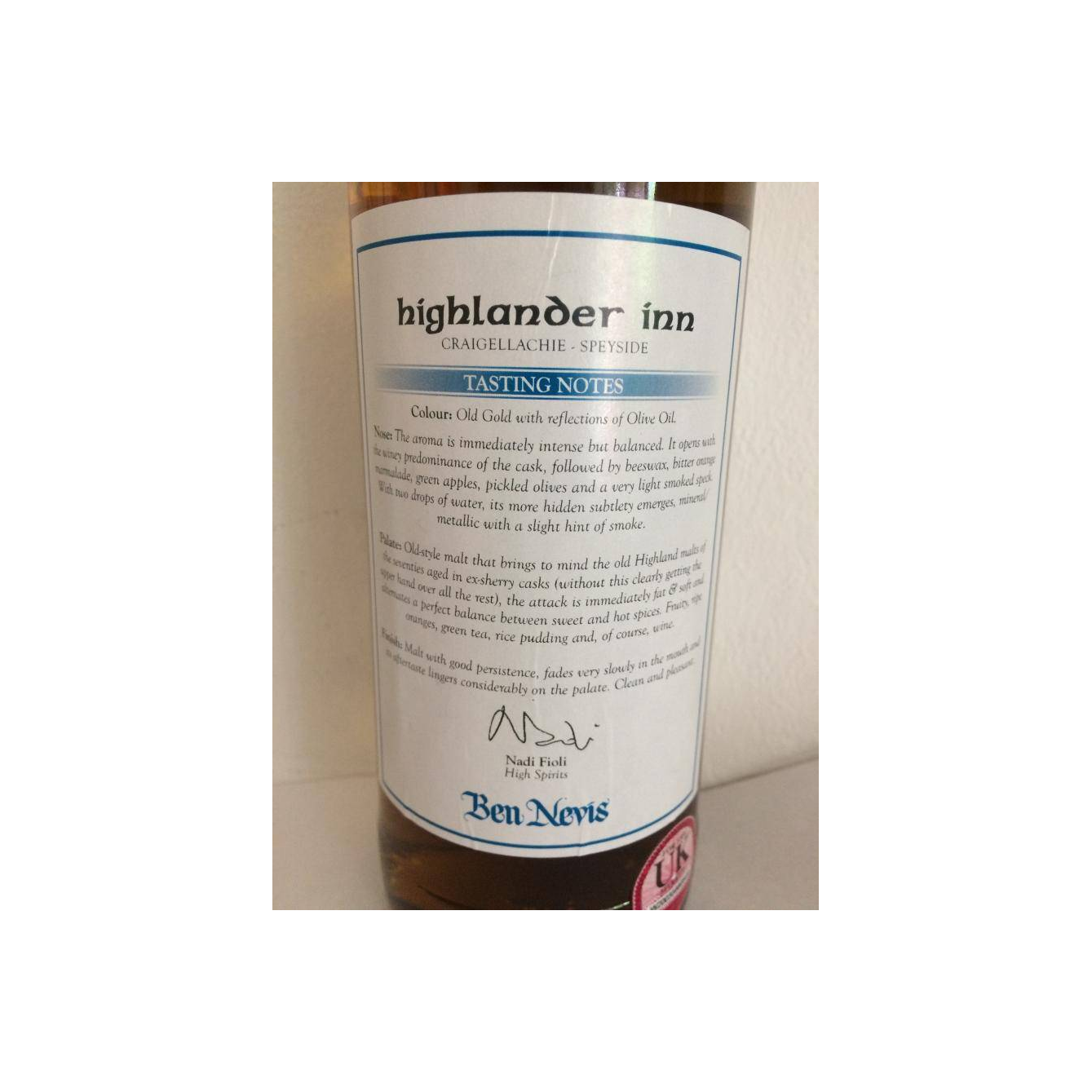 Ben Nevis 1997 20 Years Single Malt Whisky 3