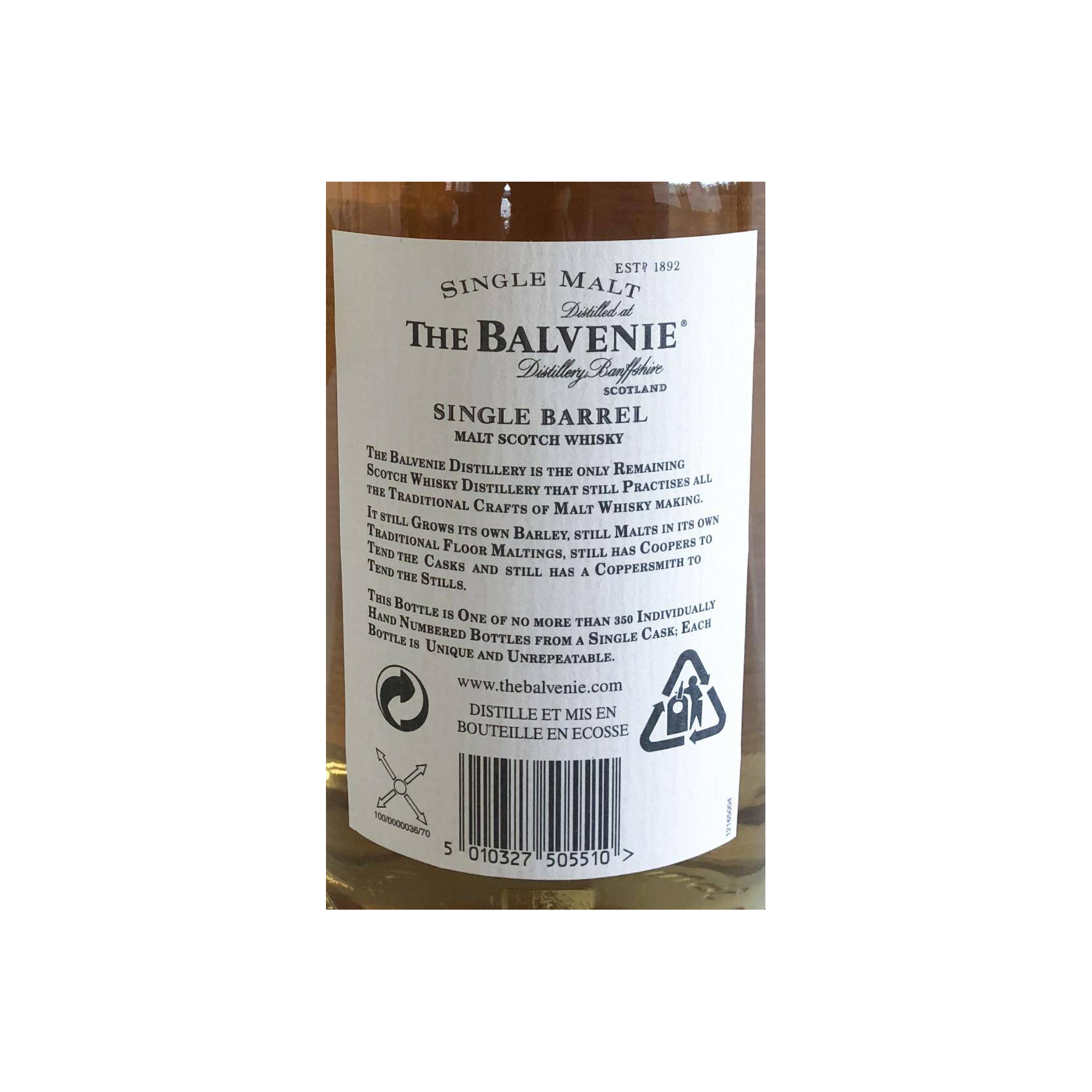 The Balvenie Single Cask 1988 15 Years Single Malt Whisky 3