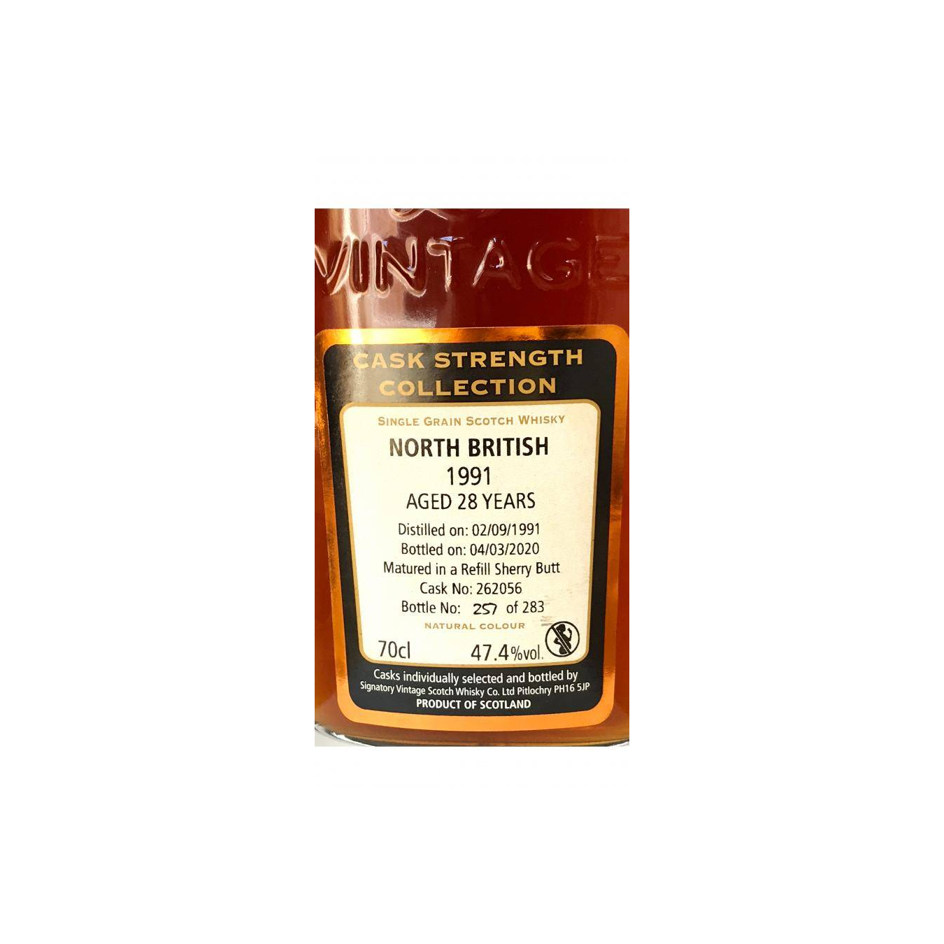 North British Cask Strength Collection 1991 28 Years Single Grain Whisky 2