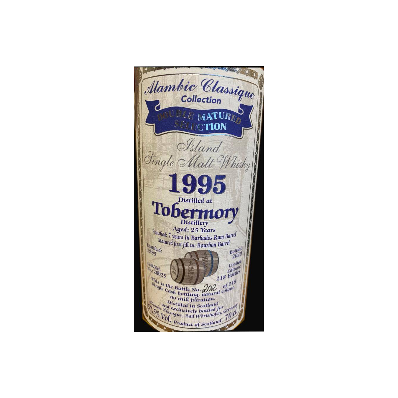 Tobermory 1995 25 Years Single Malt Whisky 2