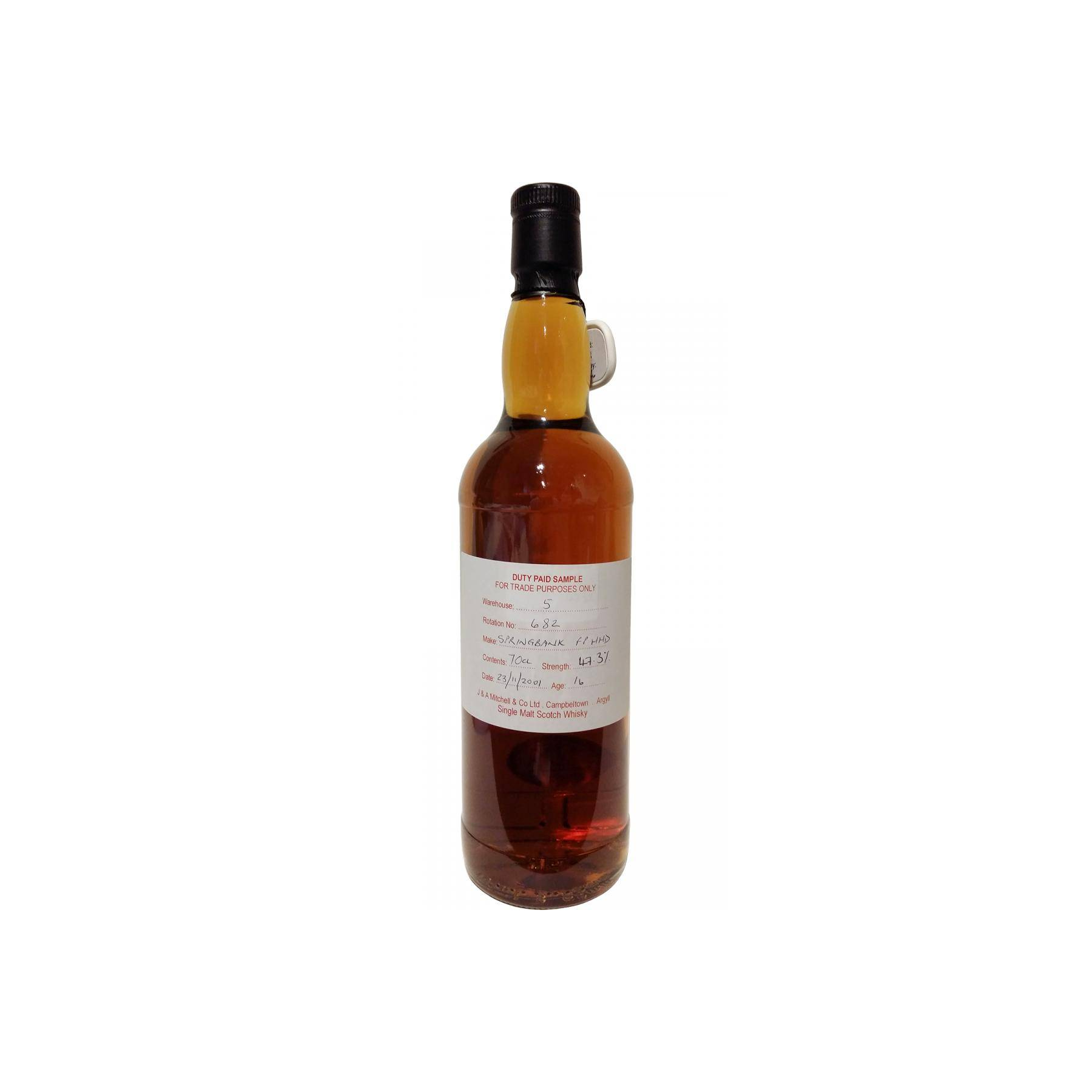 Springbank Duty Paid Sample - For Trade Purposes Only 2001 16 Years Single Malt Whisky