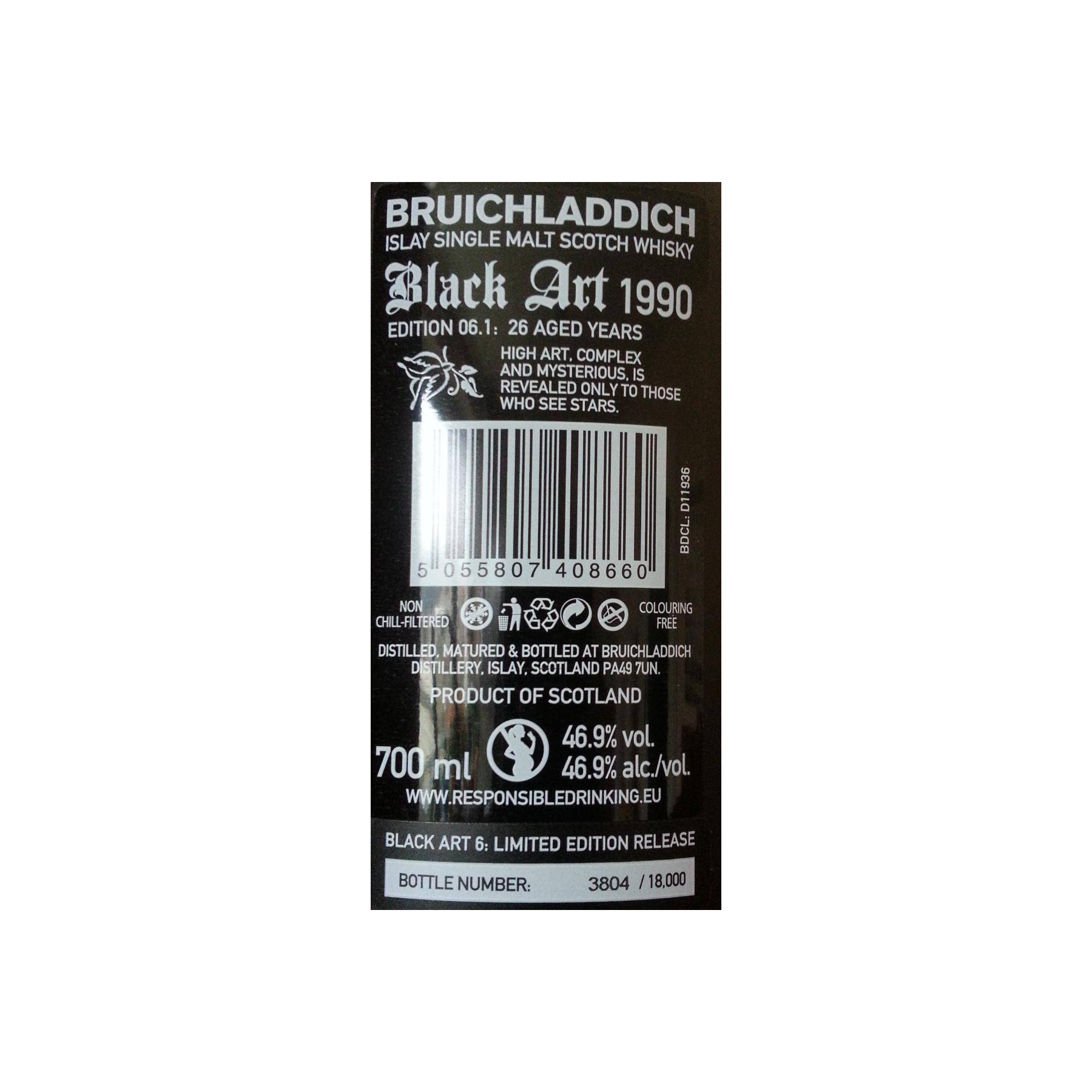 Bruichladdich 1990 26 Years Single Malt Whisky 3