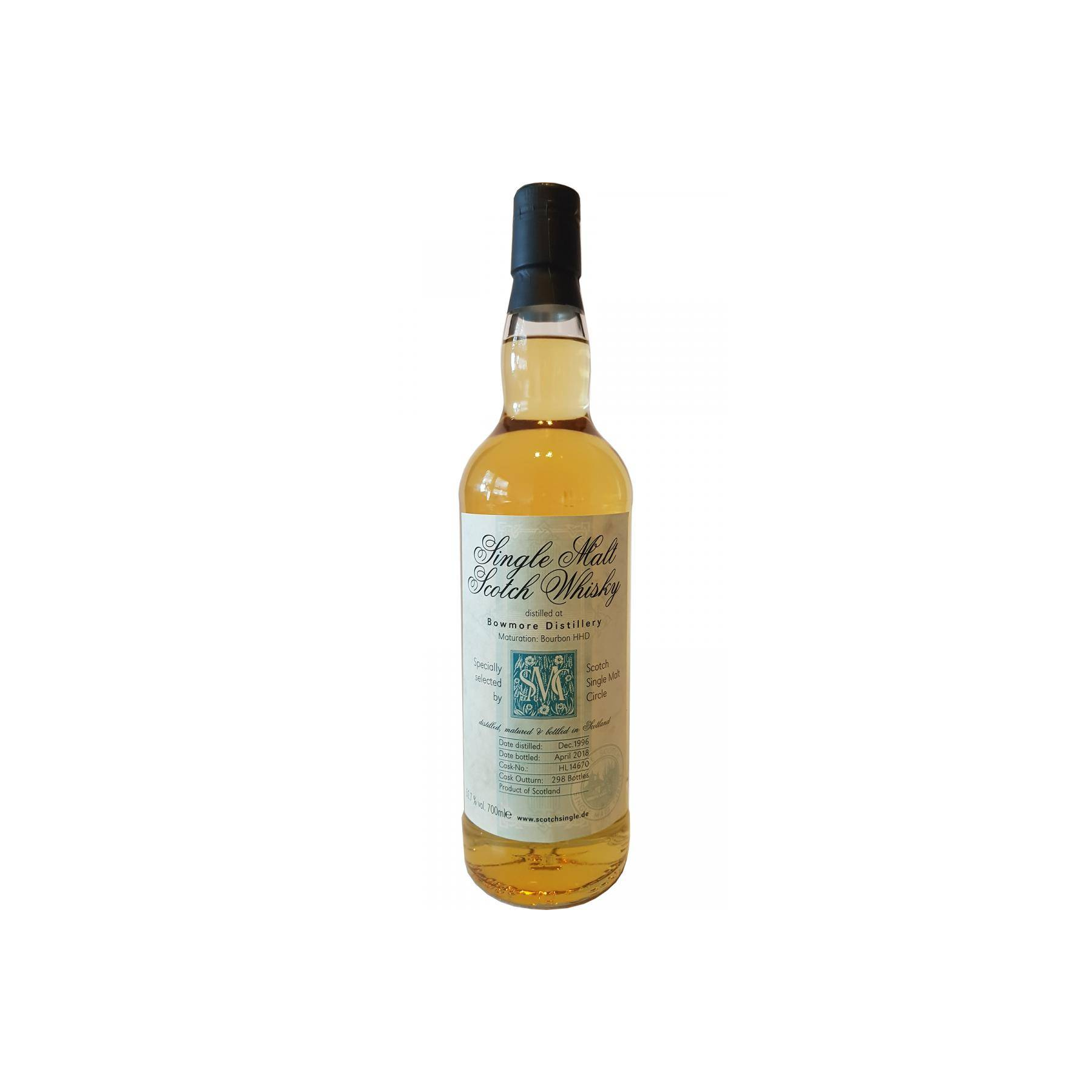 Bowmore 1996 21 Years Single Malt Whisky