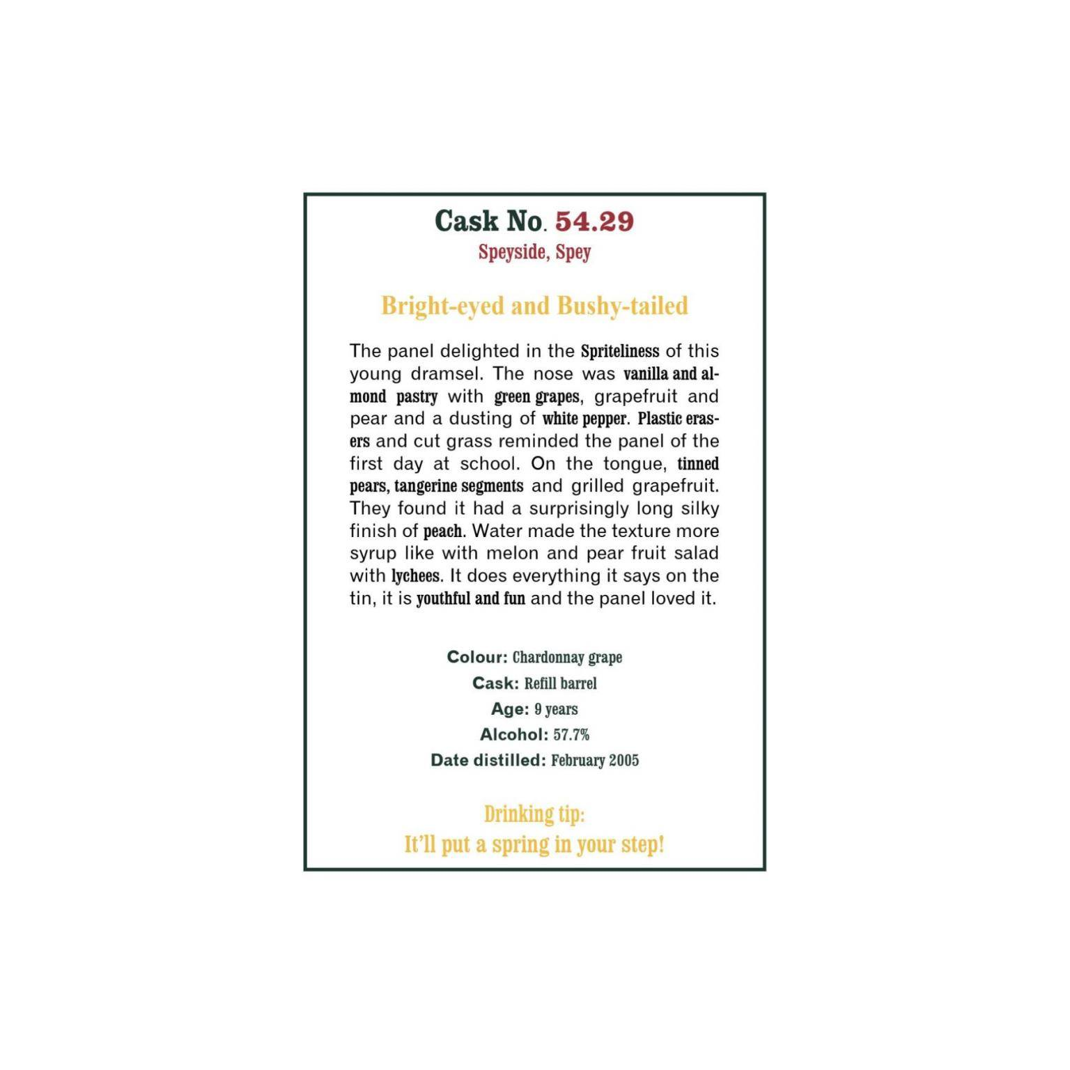The Scotch Malt Whisky Society 2005 9 Years Single Malt Whisky