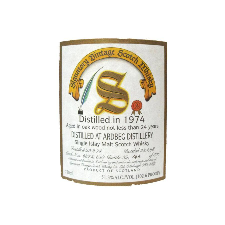 Ardbeg Vintage Collection - Dumpy 1974 24 Years Single Malt Whisky 2