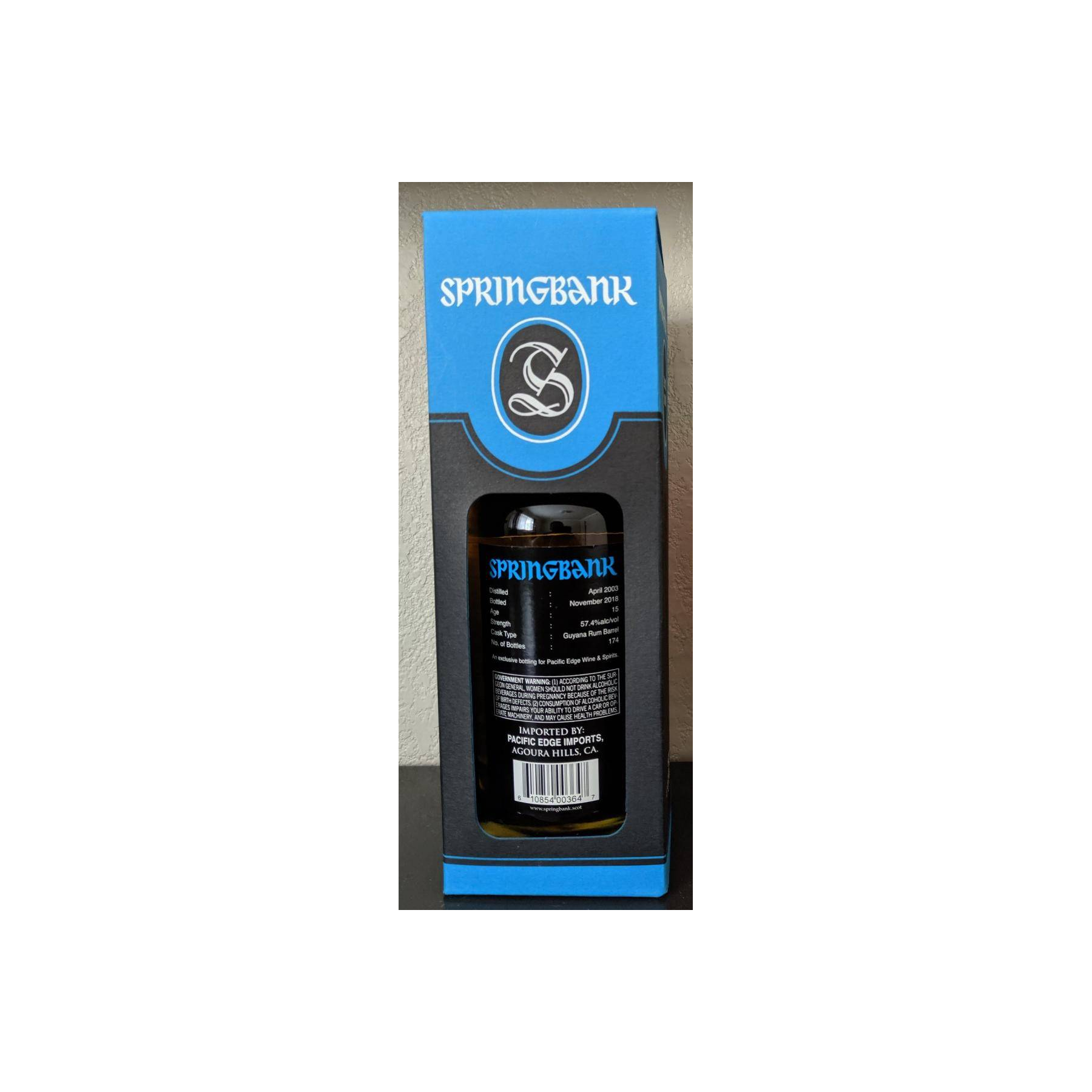Springbank Single Cask 2003 15 Years Single Malt Whisky
