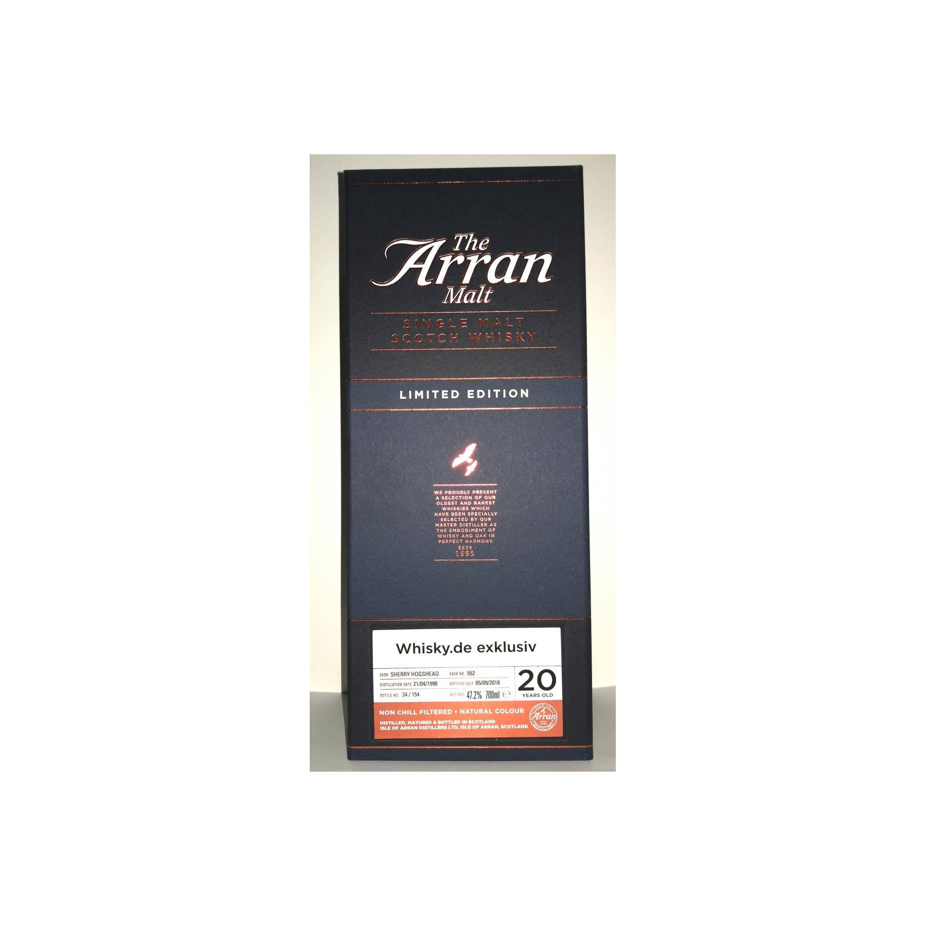 Arran Limited Edition 1998 20 Years Single Malt Whisky