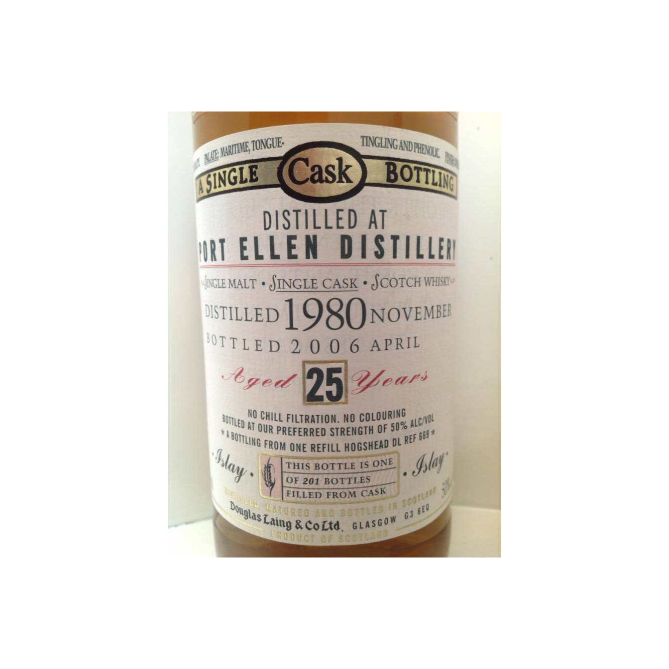 Port Ellen Old Malt Cask 1980 25 Years Single Malt Whisky 3