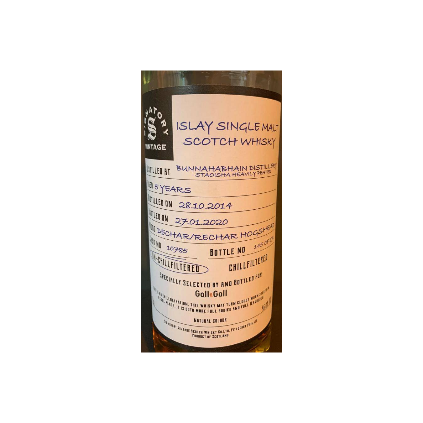 Bunnahabhain 2014 5 Years Single Malt Whisky