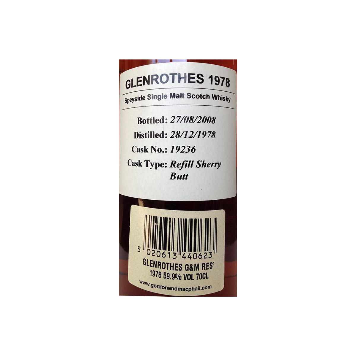The Glenrothes Reserve 1978 29 Years Single Malt Whisky 2