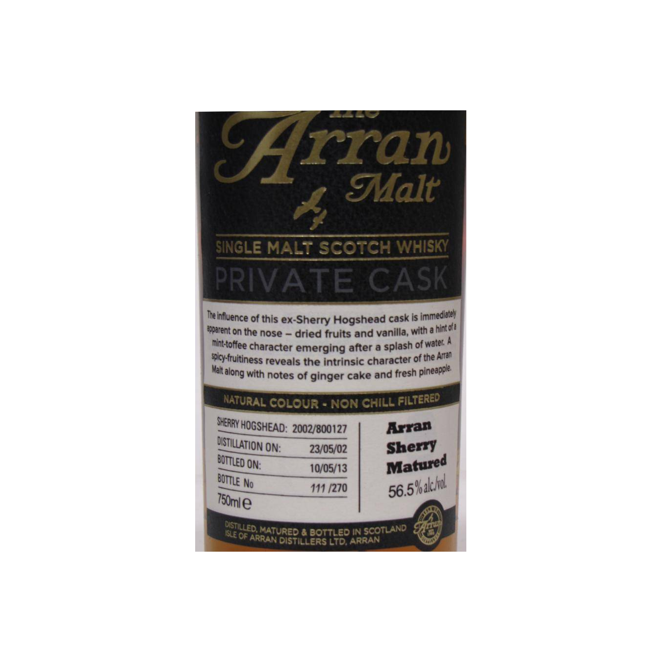 Arran Private Cask 2002 10 Years Single Malt Whisky