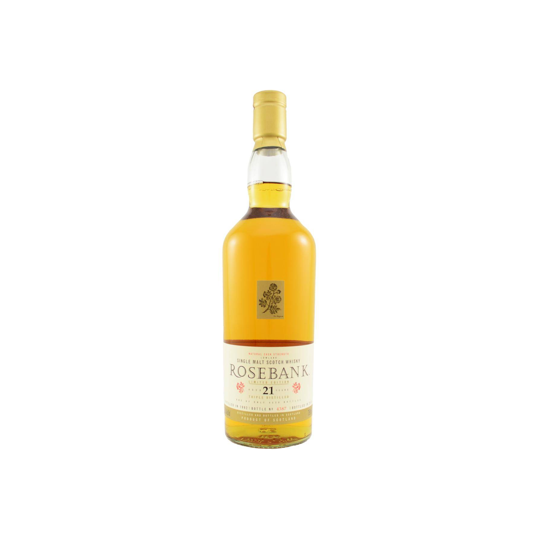 Rosebank 1992 21 Years Single Malt Whisky