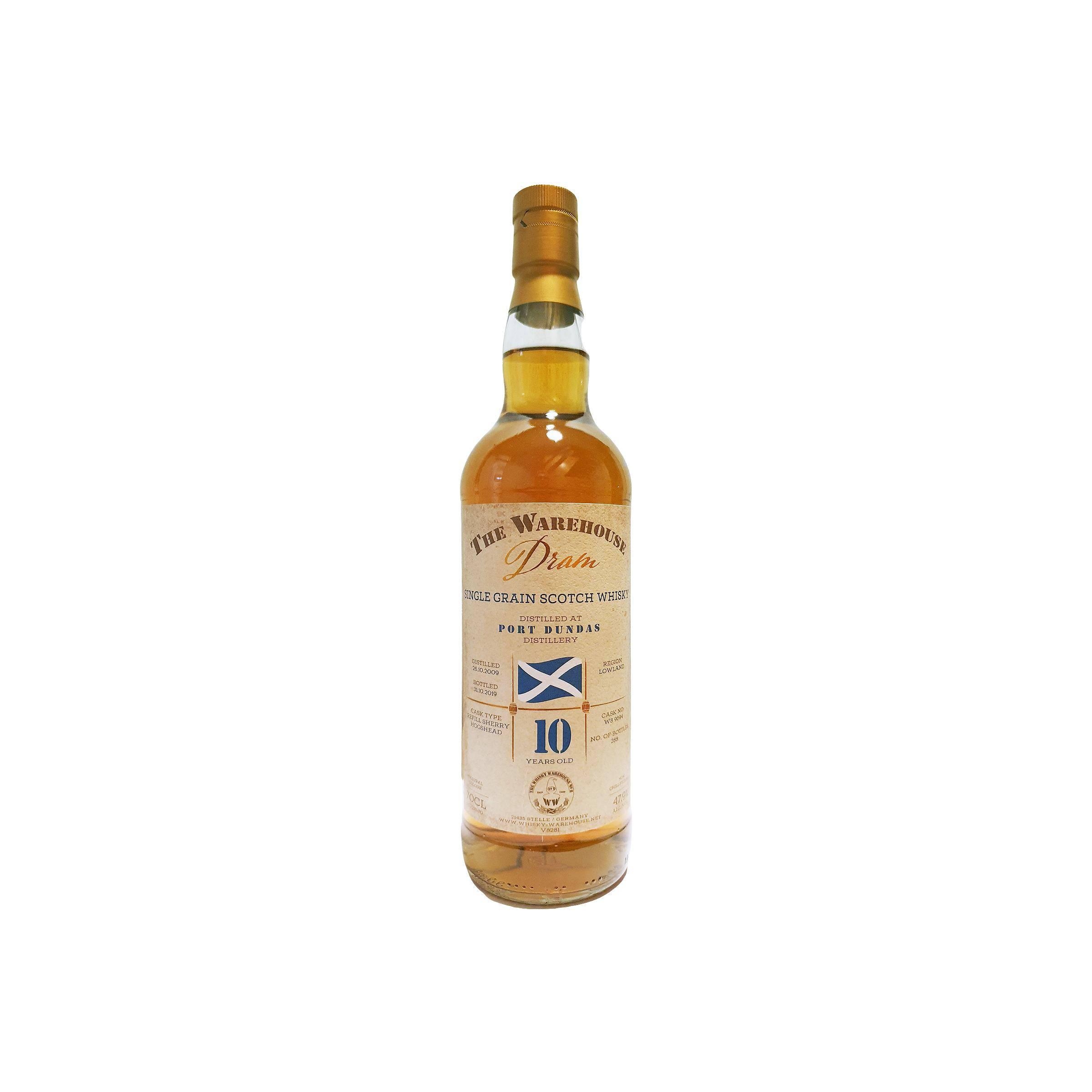 Port Dundas 2009 10 Years Single Grain Whisky
