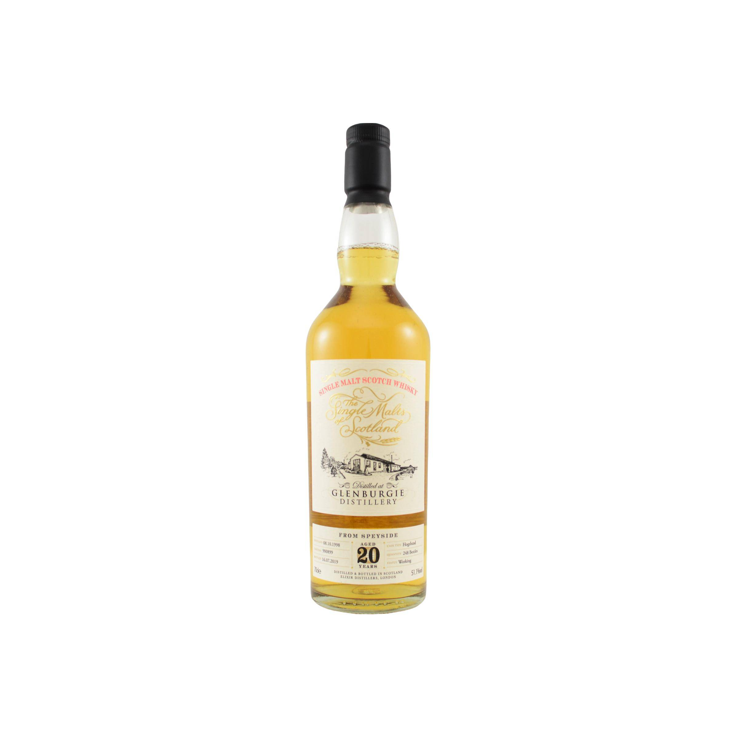 Glenburgie The Single Malts of Scotland 1998 20 Years Single Malt Whisky