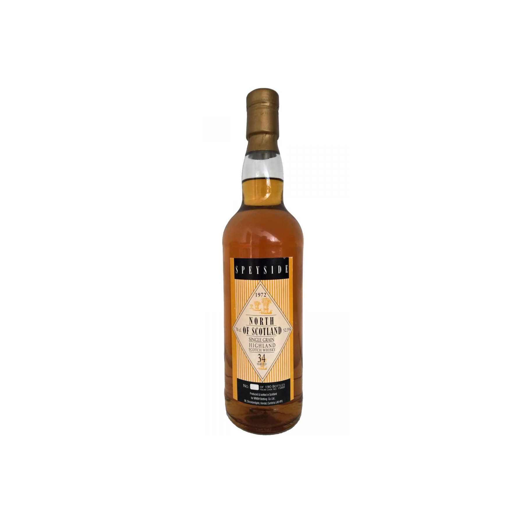 North of Scotland 1972 34 Years Single Grain Whisky
