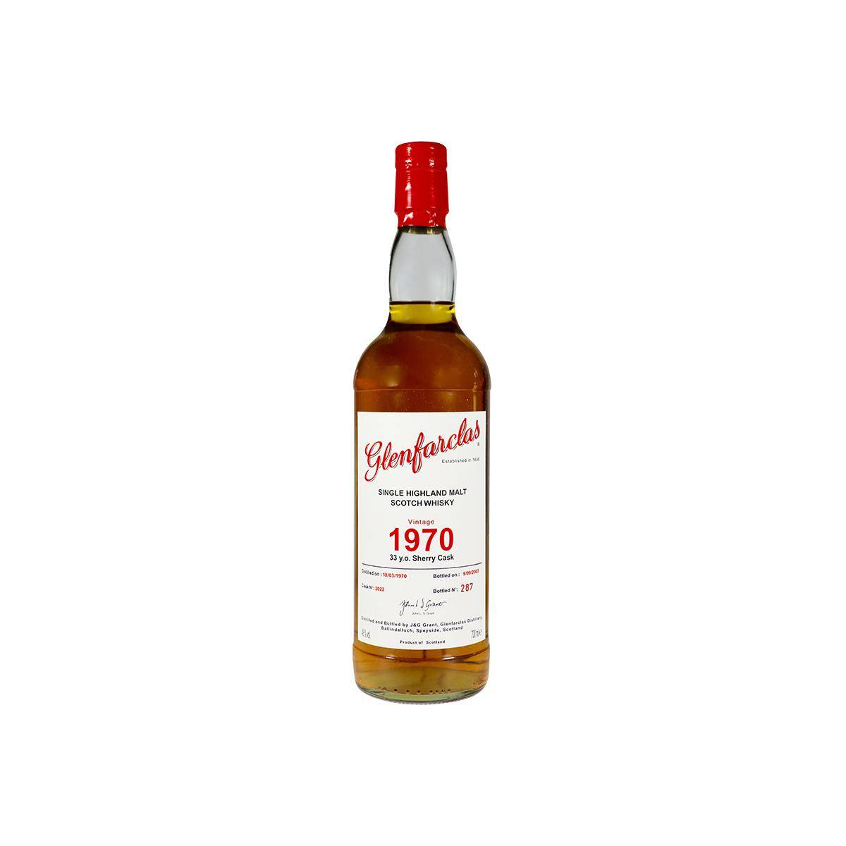 Glenfarclas 1970 33 Years Single Malt Whisky