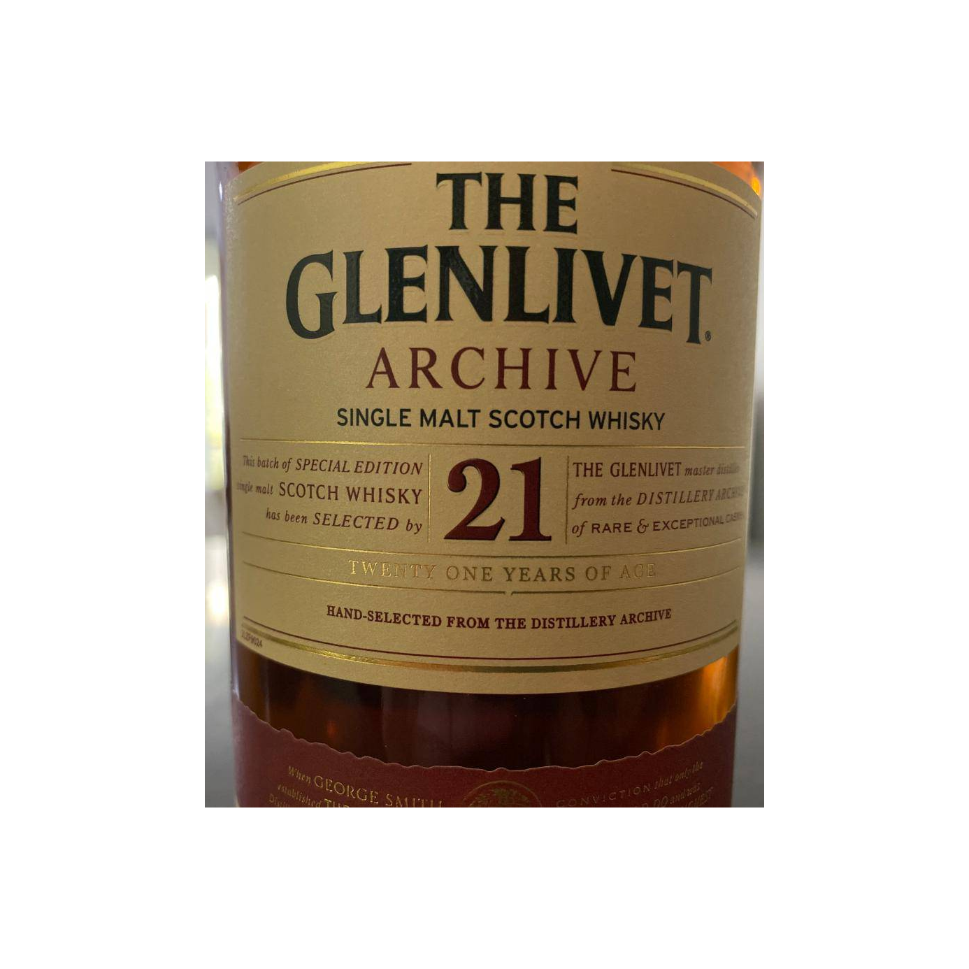 The Glenlivet 21 Years Single Malt Whisky 2