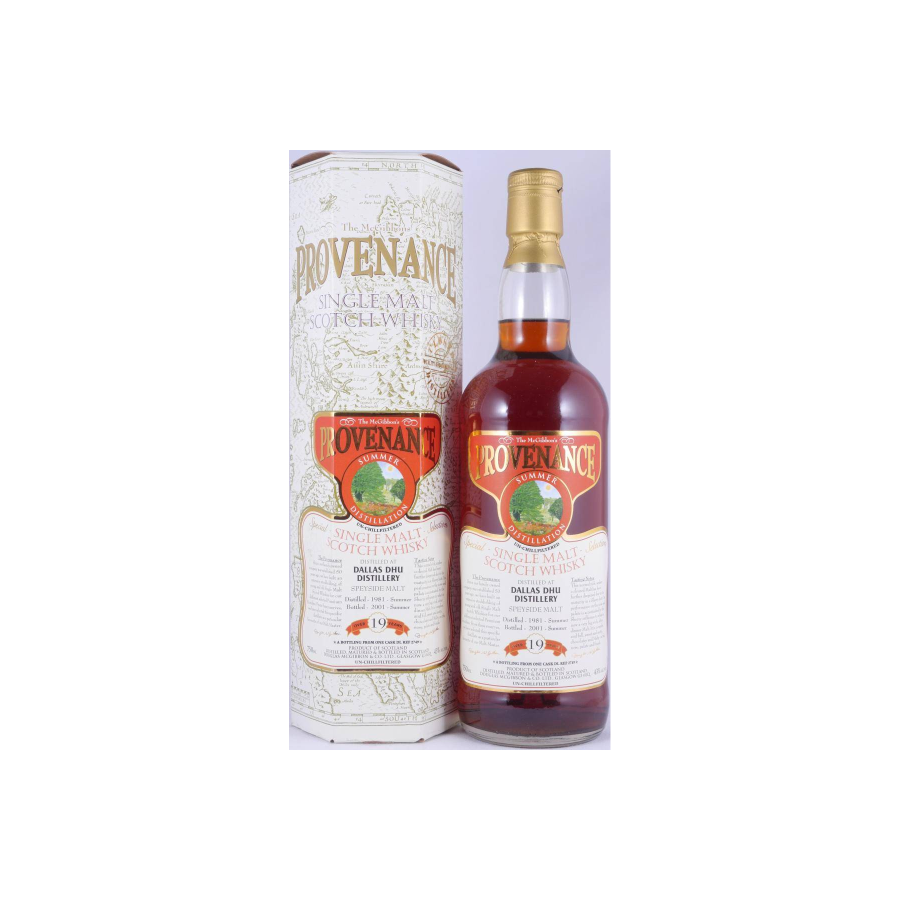 Dallas Dhu McGibbon's Provenance 1981 19 Years Single Malt Whisky 3