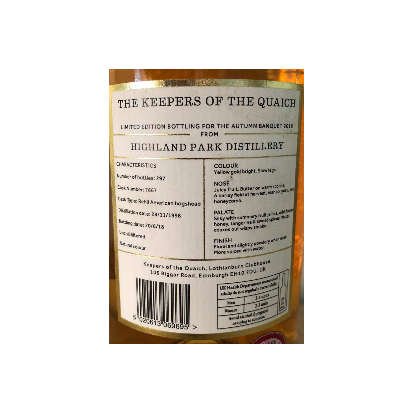 Highland Park 1998 19 Years Single Malt Whisky 2