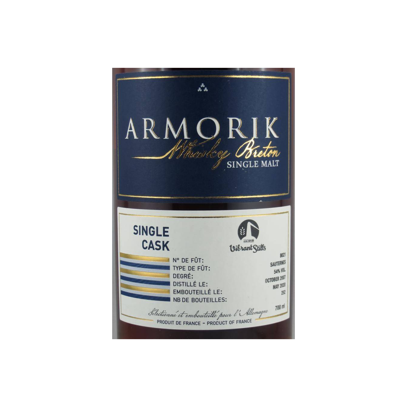 Armorik Single Cask 2007 13 Years Single Malt Whisky 3