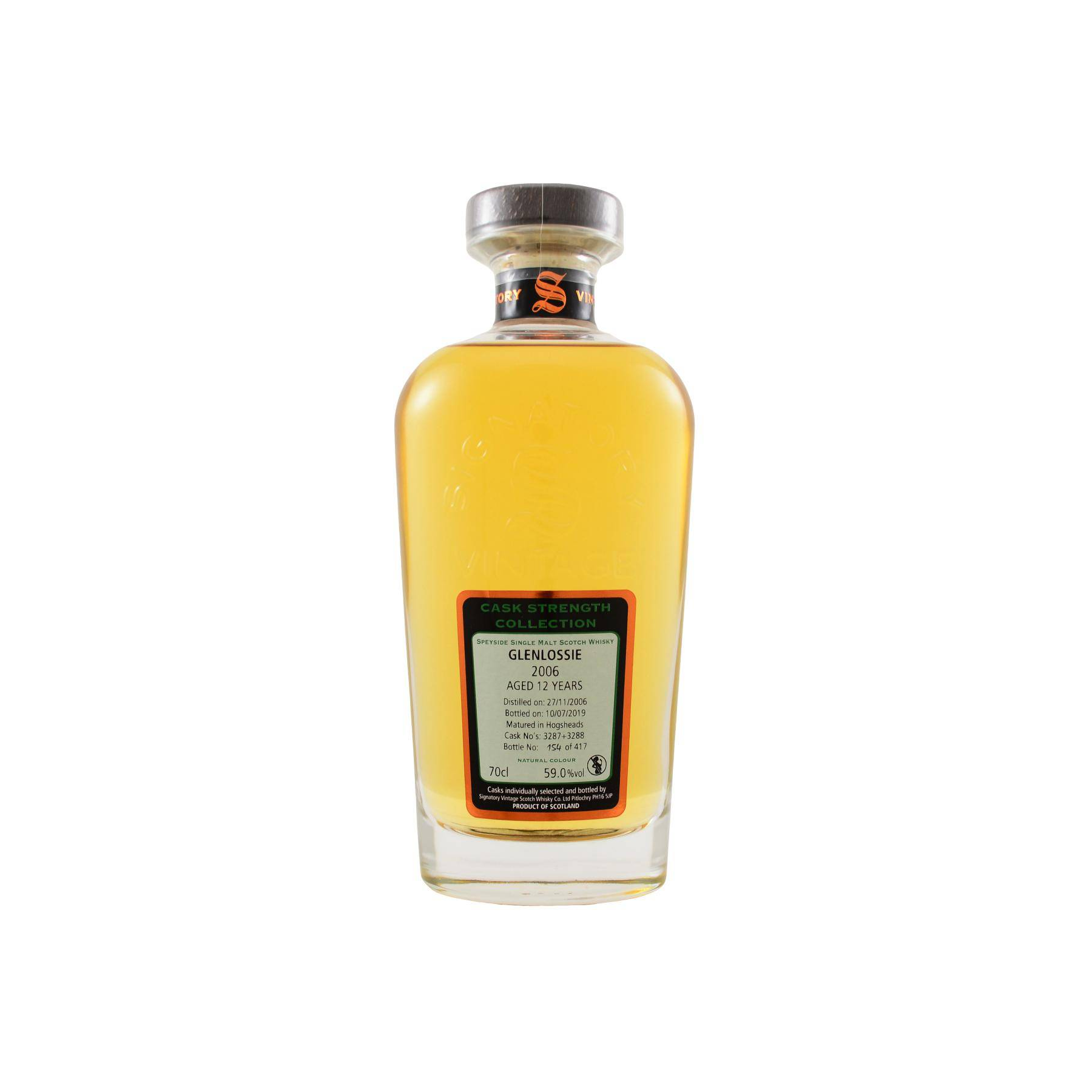 Glenlossie Cask Strength Collection 2006 12 Years Single Malt Whisky