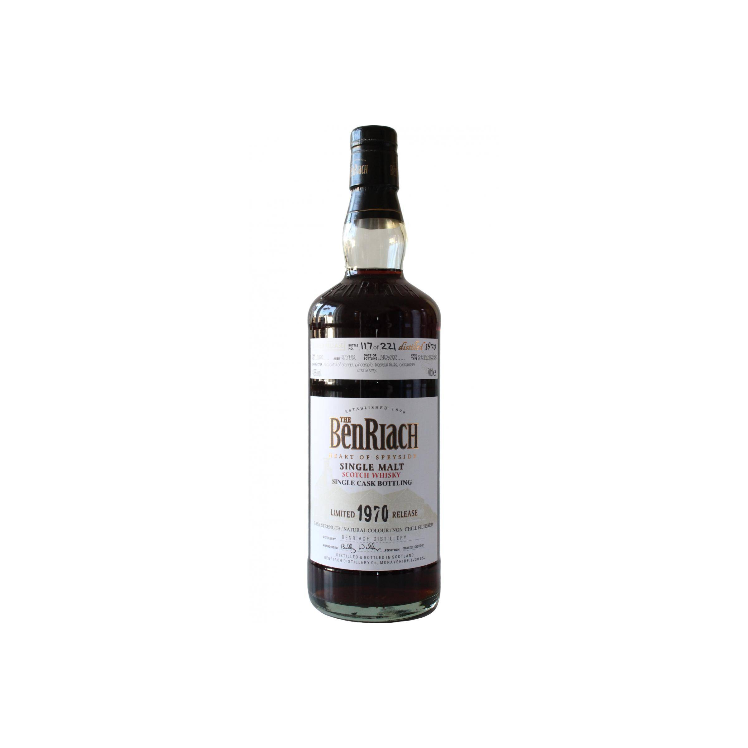 BenRiach 1970 37 Years Single Malt Whisky