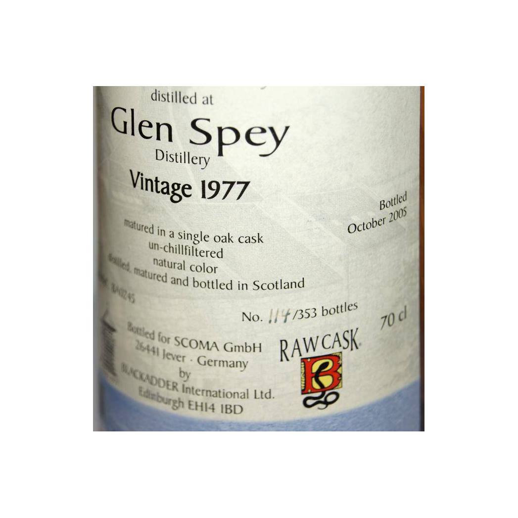 Glen Spey Raw Cask 1977 28 Years Single Malt Whisky 2