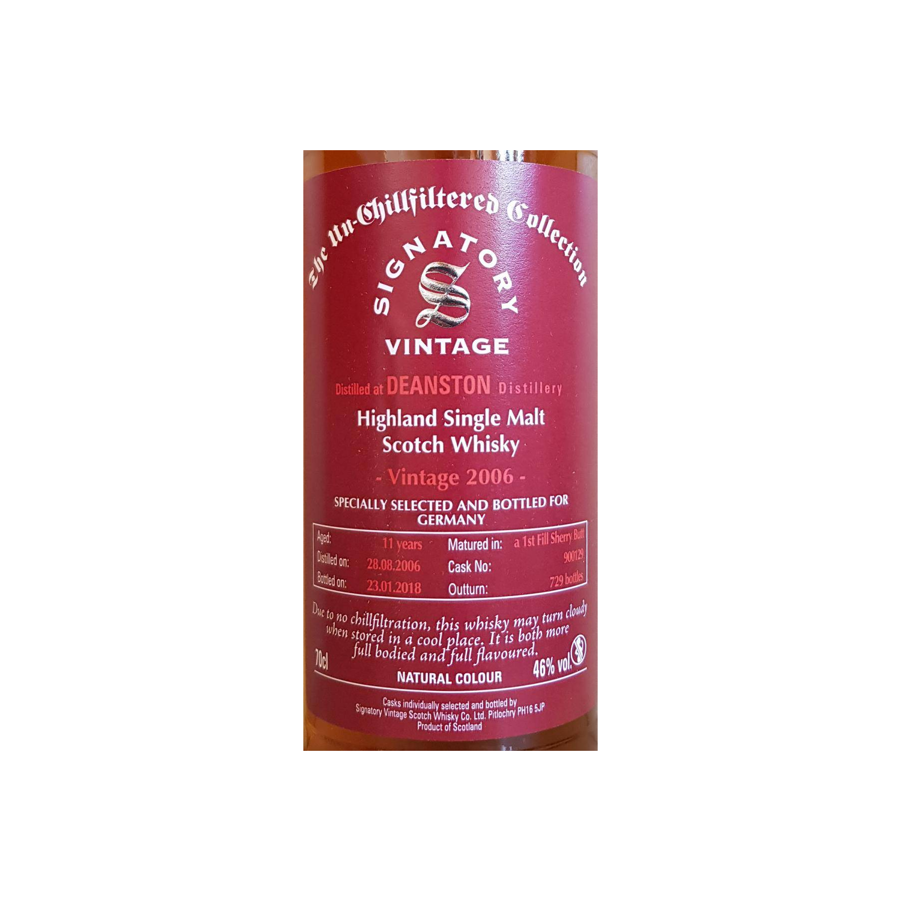 Deanston The Un-Chillfiltered Collection 2011 11 Years Single Malt Whisky 5